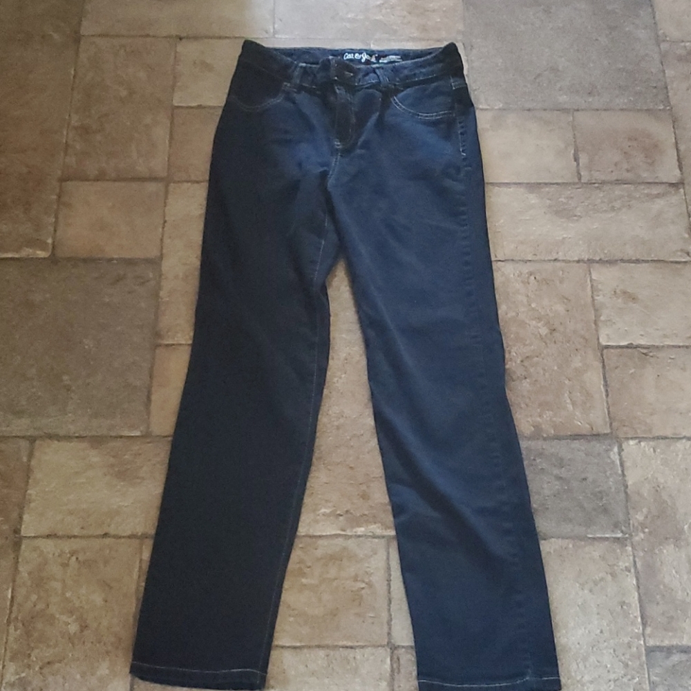 Girls Straight Jeans Dark Blue size XL (14)